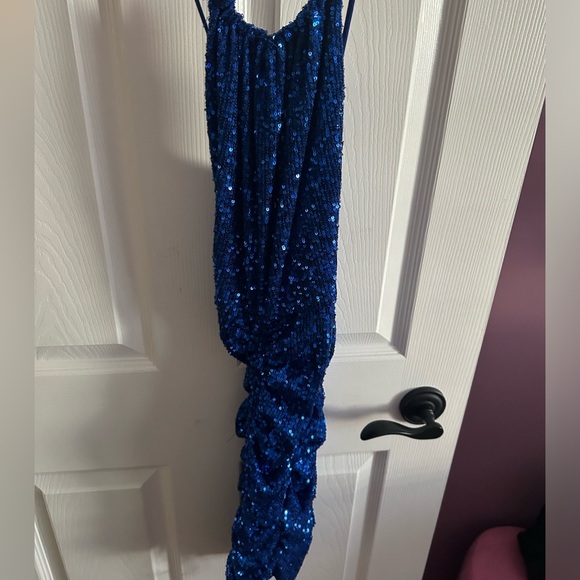NWOT Blue sequin dress size small fashion nova - Picture 2 of 5